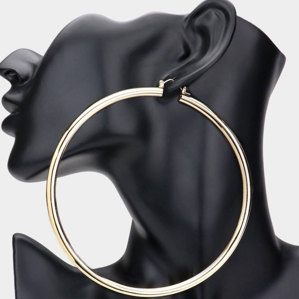 Oversized Gold Hoops
